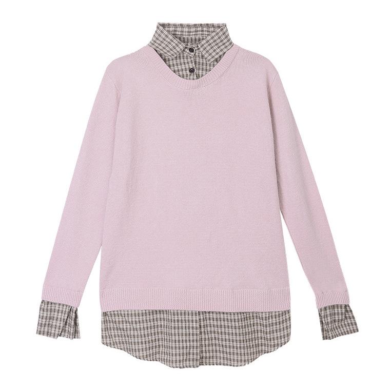Two-piece Shirt Collar Sweater 