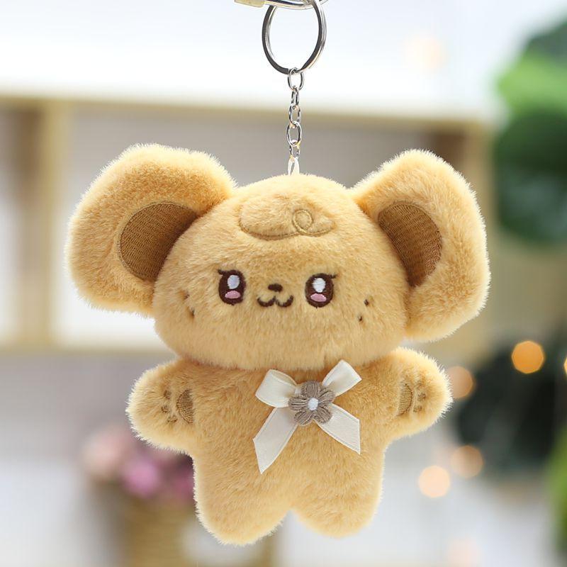 

Cute Big Ear Mouse Plush Pendant Toy Doll Bag Hanging Decoration Keychain Grab Machine Doll 14cm