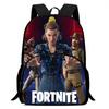 15-Inch Fortnite Cartoon Backpack with Front Pocket, Ergonomic Spine Protection Design & Padded Back Panel for Kids