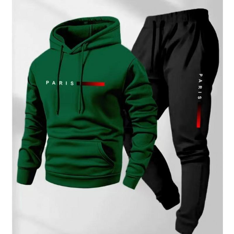 Completo felpa con cappuccio oversize da uomo Manica lunga Top Pantaloni Tuta casual invernale