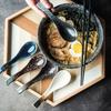 13cm japonská retro keramická polévková lžíce, jídelní lžíce na rýži, kuchyňská servírovací čajová lžička, stolní nádobí, kuchyňské kuchyňské náčiní