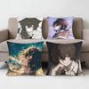 Bungo Stray Dogs Dazai Osamu Poszewka na poduszkę Poszewka przeciw roztoczom Niewidoczny zamek Jedwabisty krótki plusz Poszewka na poduszkę do sofy