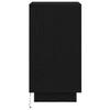 Nightstand with LED Lights Black 38x34x65 cm