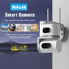 Wireless Dual-Screen Indoor Camera with HD and Dual-Light Night Vision for Remote Home Monitoring