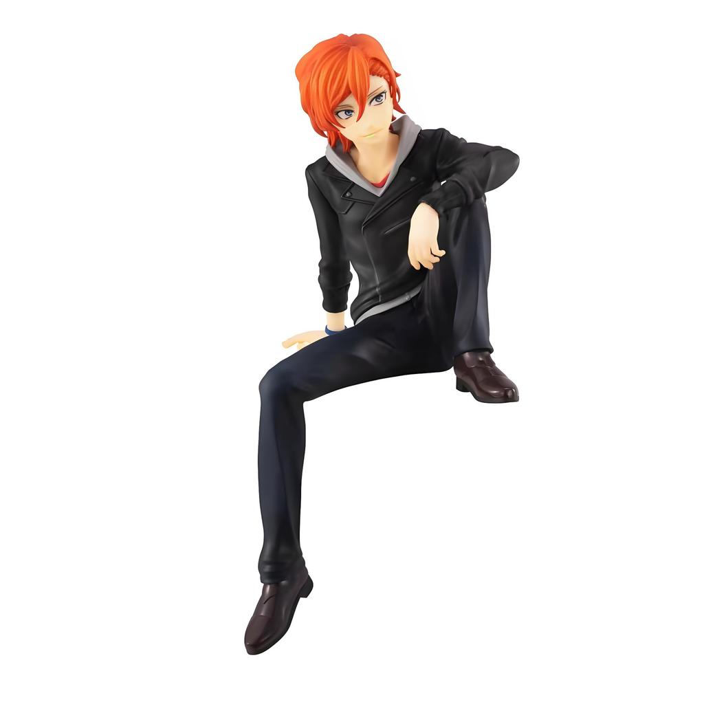 New 13Cm Bungo Stray Dogs Anime Dazai Osamu Nakahara Chuuya Action Figure Noodle Stopper Sitting Pose Pvc Mini Statue Model Toys