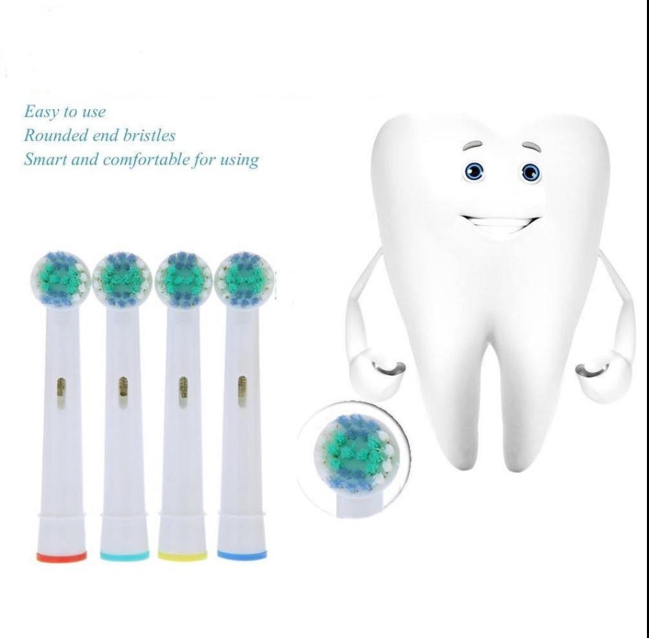 4pcs/pack Replacement Electric Toothbrush Heads For Braun Round Head