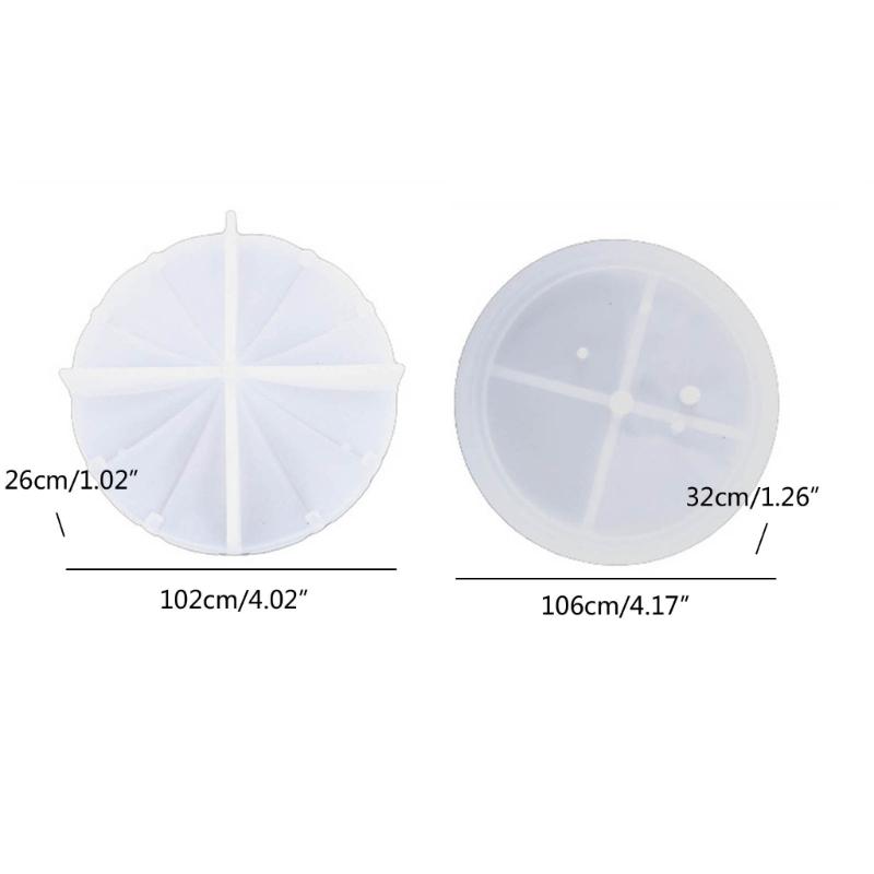 Musical Carousel DIY Silicone Mold for Music-Box Umbrella Bottom and Cover Mold DIY Movement Materials Round Brand Mold