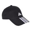 Adidas Logo Design Cotton Recycled Material Blend Cap Unisex Cap Black JG1072