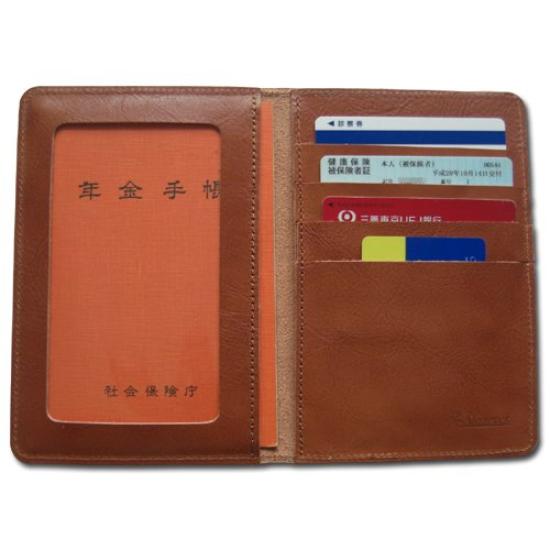 In Cowhide Genuine Leather Medication Notebook Case Medication Notebook Cover Medical Card Health Insurance Card Pension Notebook Storage Birthday