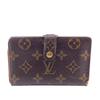M61674 Monogram Leather Portefeuille Viennoiserie Bifold Wallet Brown Leather Women Used