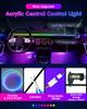 DUOFU365 LED Strip Car Ambient Full for Interior Ambient RGB Color Music App Remote Control Included Lights, Footlights, Lights, Color, Decoration,
