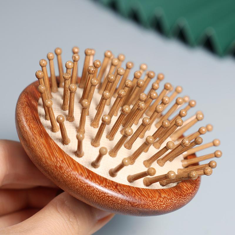 Multi-Functional Wood Therapy Massage Comb Scalp Head Massager Natural Sandalwood Circular Tooth Guasha Scraping Body Massager