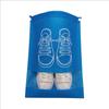 Dustproof & Moisture-proof Non-Woven Shoe Storage Bag with Drawstring for Travel Organization.