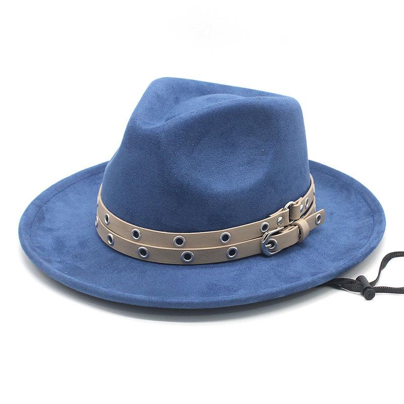 New European and American Retro Style Double Belt Classic Peach Heart Top Jazz Hat, Men's and Women's Top Hats