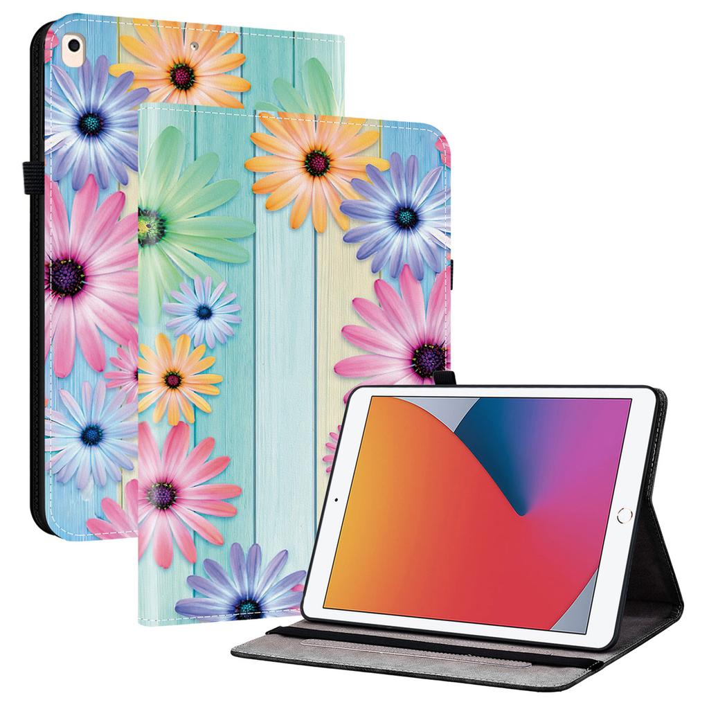 Leather Case For iPad 10.2 (2021)/(2020)/(2019)/Air 10.5 Inch (2019) Pattern Printed Stand Tablet Cover with Card Slots