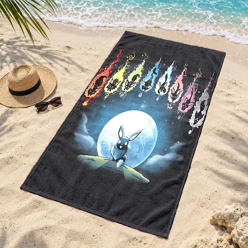 Digimon Microfiber Beach Towel Quick Dry Sand Free Lightweight Beach Towels for Travel Swimming Camping