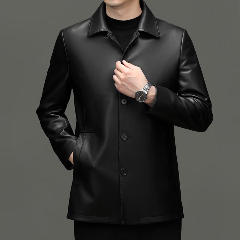 

Мужская куртка средней длины из натуральной овчины Yiliteng L