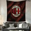 Ac Milan Crest Emblem Threepiece Set 1 Duvet Cover 2 Pillowcase Without Core Bedding Set Duvet Cover And Pillowcase Soft And Comfortable
