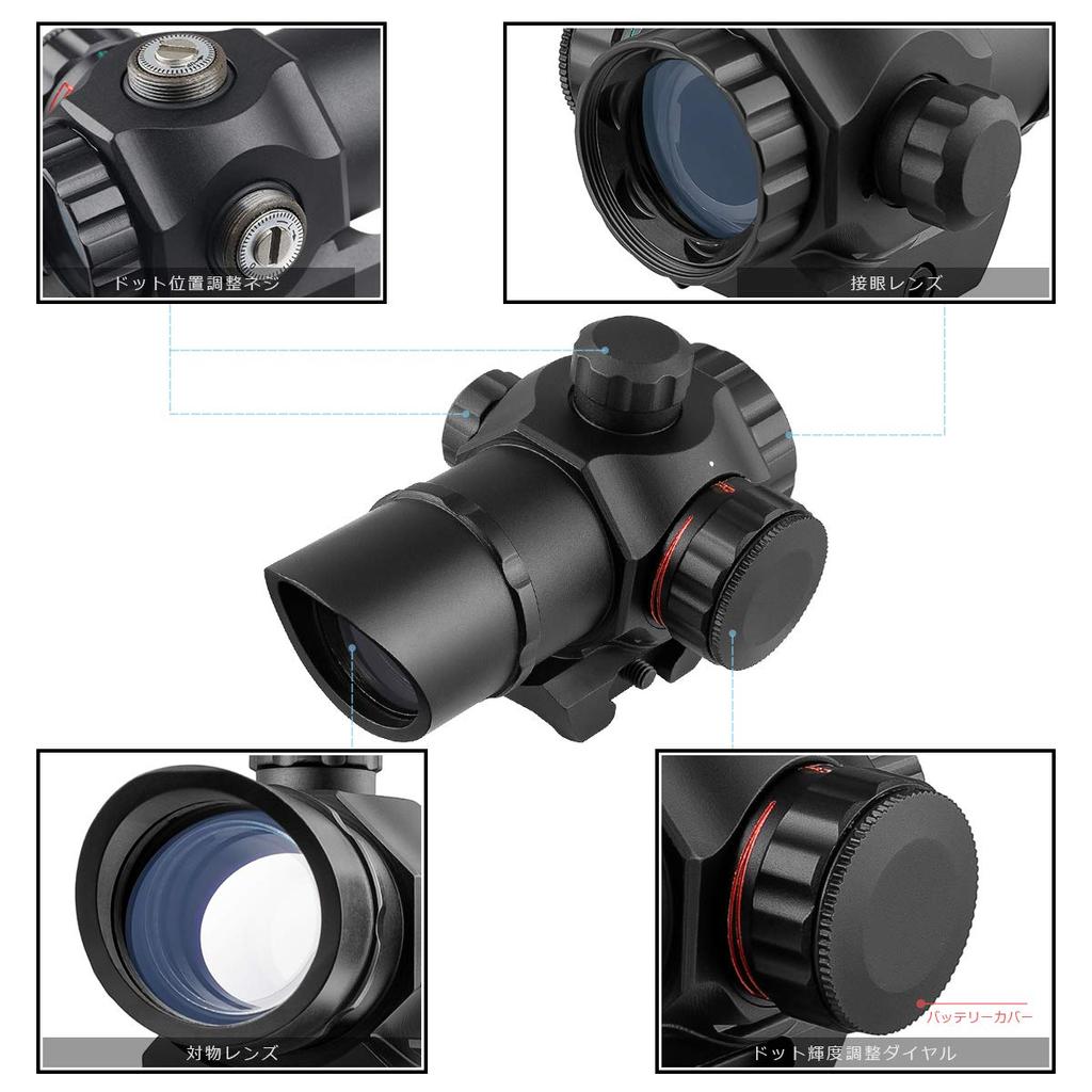 Scoking Tactical Compact 1x22mm RedGreen Dot Sight