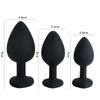 3pcs a Lot Heart-shaped Silicone Anal Plug G-spot Court Butt Plug Sexual Health Adult Sex Adult Supplies Sex Toys for Woman