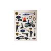 Autocollants - Police - Dorures - 1,8 cm