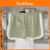 Cotton Sleeveless Apron With Butterfly Bow Design For Kitchen Cooking And Cafe Use