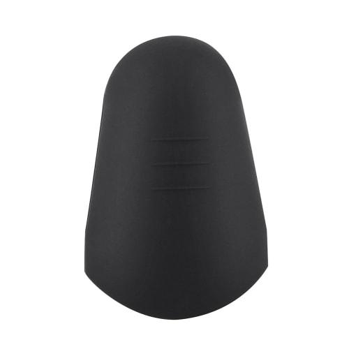 Huidel 2-Piece Saxophone Mouthpiece Caps, Lightweight and Portable, Rubber Material for Baritone Sax (Black)