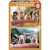 Puzzle - EDUCA - Zvířecí mláďata - 2 x 20 dílků