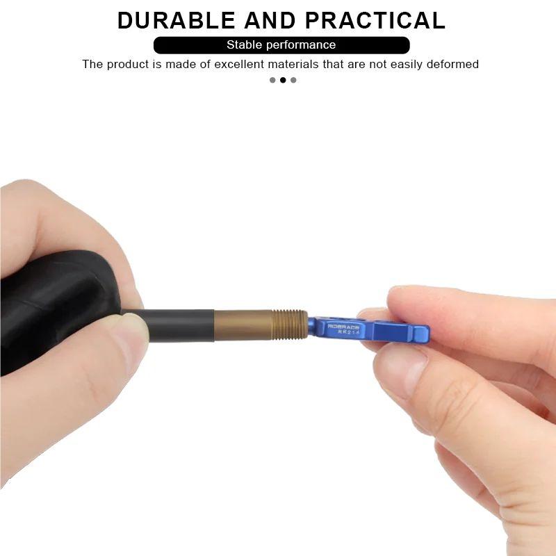 Bicycle Valve Wrench 4 In 1 Multifunction Aluminum Alloy Bike Valve Core Wrench Schrader/Presta Valve Core Removal Install Tool