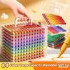 12/24/48/60/84Color Acrylic Brush Markers Set, Liquid Ink Art Acrylic Paint Markers Set for Art and DIY Craft No Box
