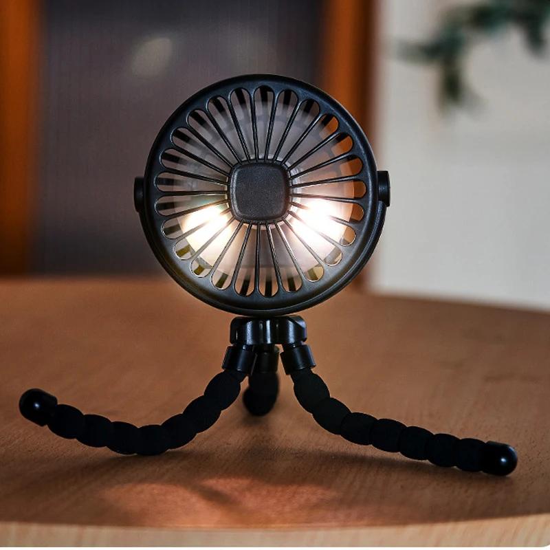 500mAh USB 3 Speeds Fan for Cart Stroller Fans Portable Outdoor Fan Clip On for Baby Rechargeable Handheld Electric Fan for Home