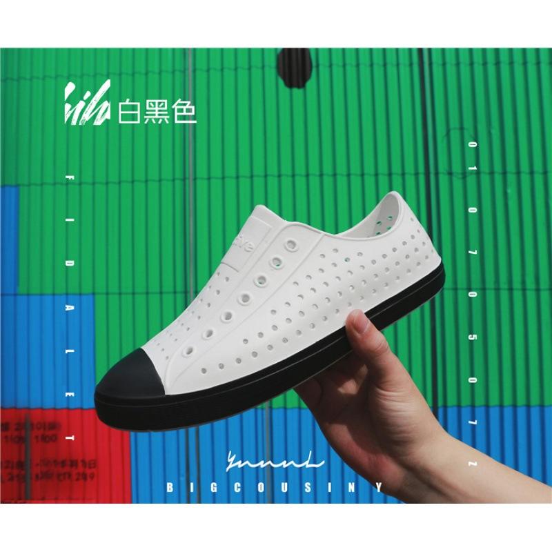 Hole Shoes Men's Bag Head Sandals Wading Beach Hollow Shoes Summer Breathable Non-slip Korean Version