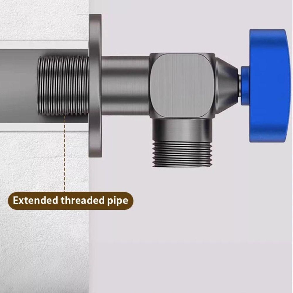 Leak-Proof Brass Angle Valve Hot and Cold Water Triangular Valve Control Water Valve  Toilet Bowls