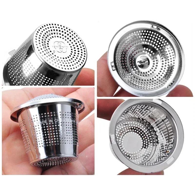 304 Stainless Steel Tea Seasoning Ball Strainer Mesh Herbal Infuser Filter Tea Leaf Spice Tea Strainer for Teapot Kitchen Tool