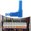 4Mm Right Angles Banana Plugs with Screw Lock Mechanism Safe Insulated Electrical Aapter for Stable Electrical Contact
