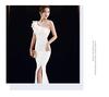Elegantes Damen-Abendkleid mit asymmetrischem Ein-Schulter-Design - Sexy, figurbetont, Meerjungfrau-Schnitt für Events & Bankette