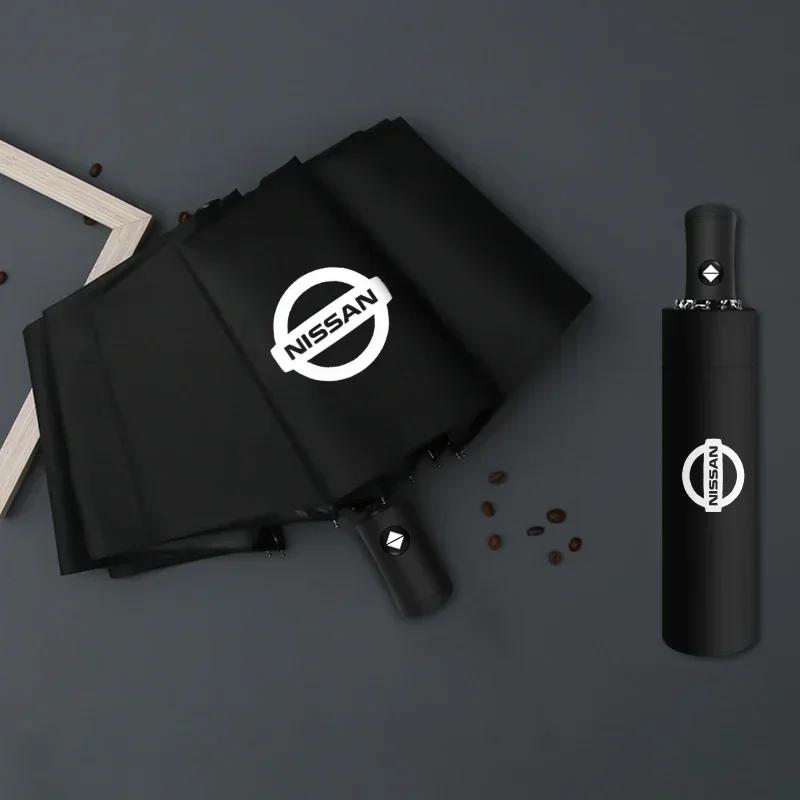 

2025 Для автомобиля Nissan Складной зонт Автоматический зонт от солнца Аксессуары Для Nissan X-trail Qashqai Note Juke Sentra Patrol Navara Mic