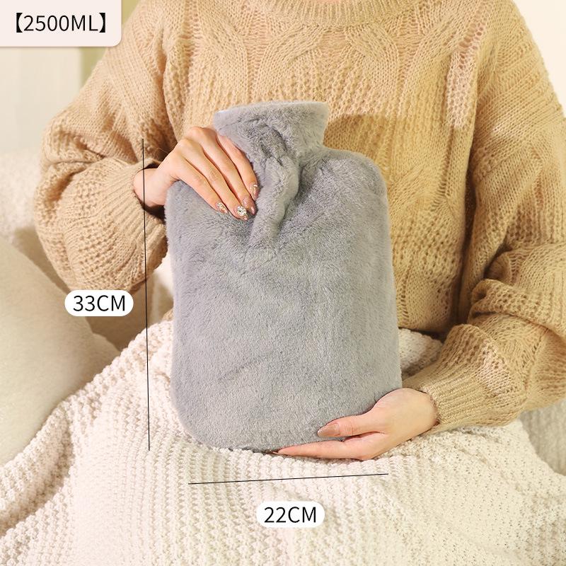 Extra Large Eco-friendly Plush Hot Water Bottle – Winter Warmth with Skin-friendly Fleece