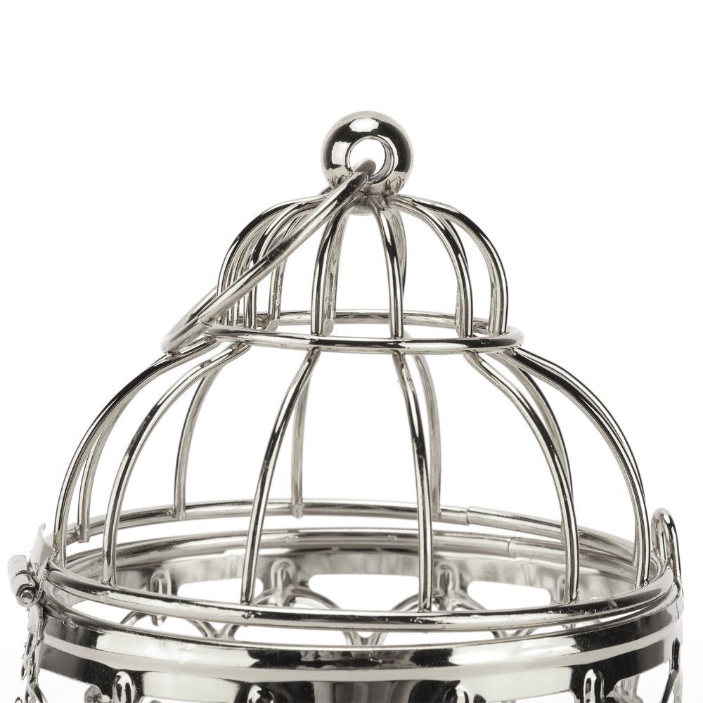 Hollow Out Birdcage Candle Holder Electroplated Birdcage Candlestick Decorations Gift For Events