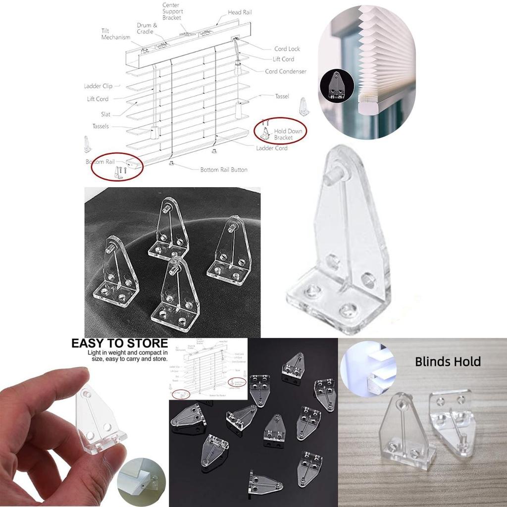 Modern And Simple 1 Inch Curtain Accessories 4-pack Blinds Positioning Hooks