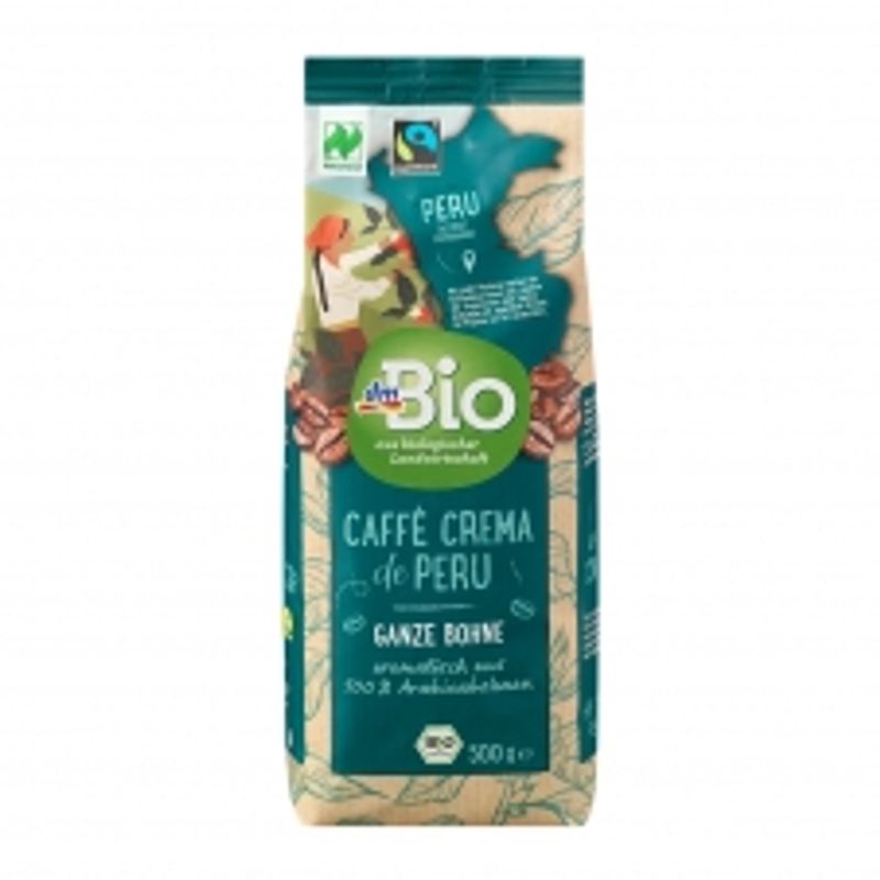 DM Bio Cafe Crema de Peru Кофе в зернах 500 г