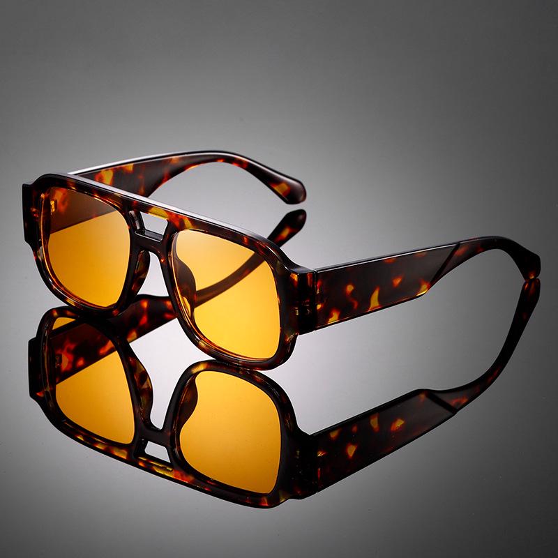 Retro Double Bridge Unisex Sunglasses: Trendy UV Protection ZN3935