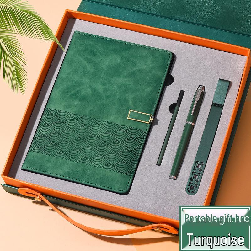 Luxury Personalized Business Notebook Gift Set with Custom Logo and Elegant Diary