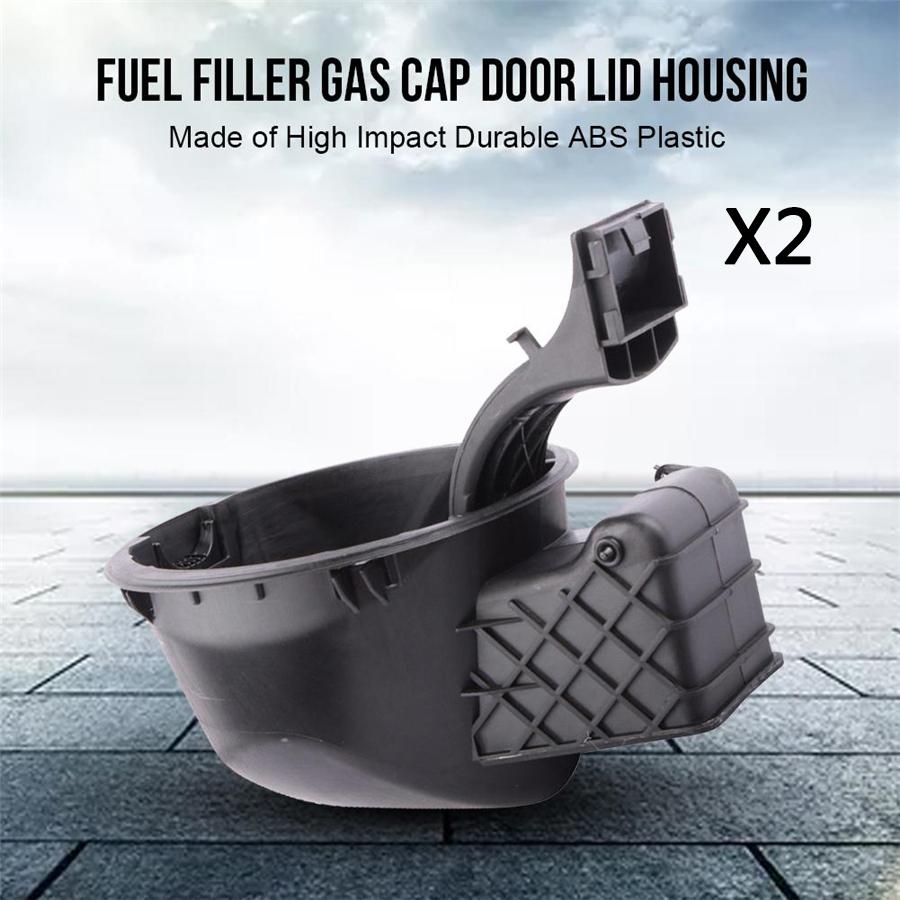 2PCS New Fuel Filler Gas Cap Door Lid Housing 4L3Z9927936BA Fit For Ford F-150 2004-2008