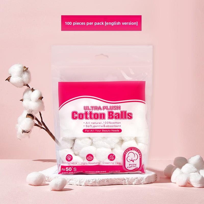 Cotton Ball Beauty Salon Tattoo Care Cotton - Disposable Degreased Cotton Balls for Hygiene Makeup Removal White Cotton Balls