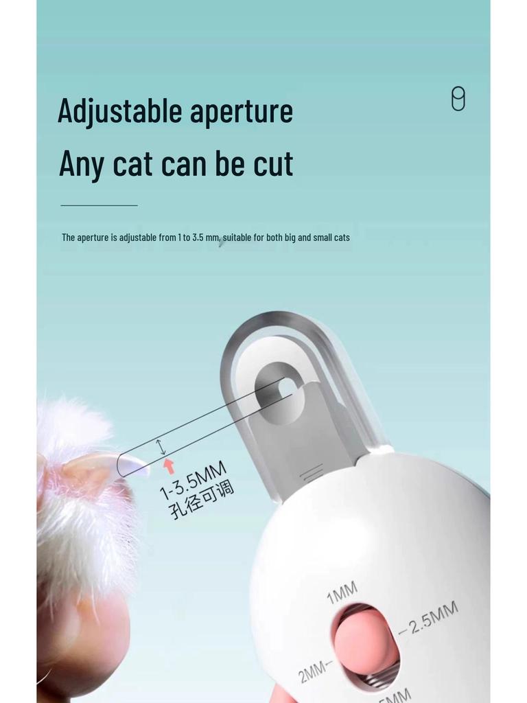 Adjustable Pet Nail Clippers for Small Animals - Beginner Rabbit & Cat Nail Care Tool