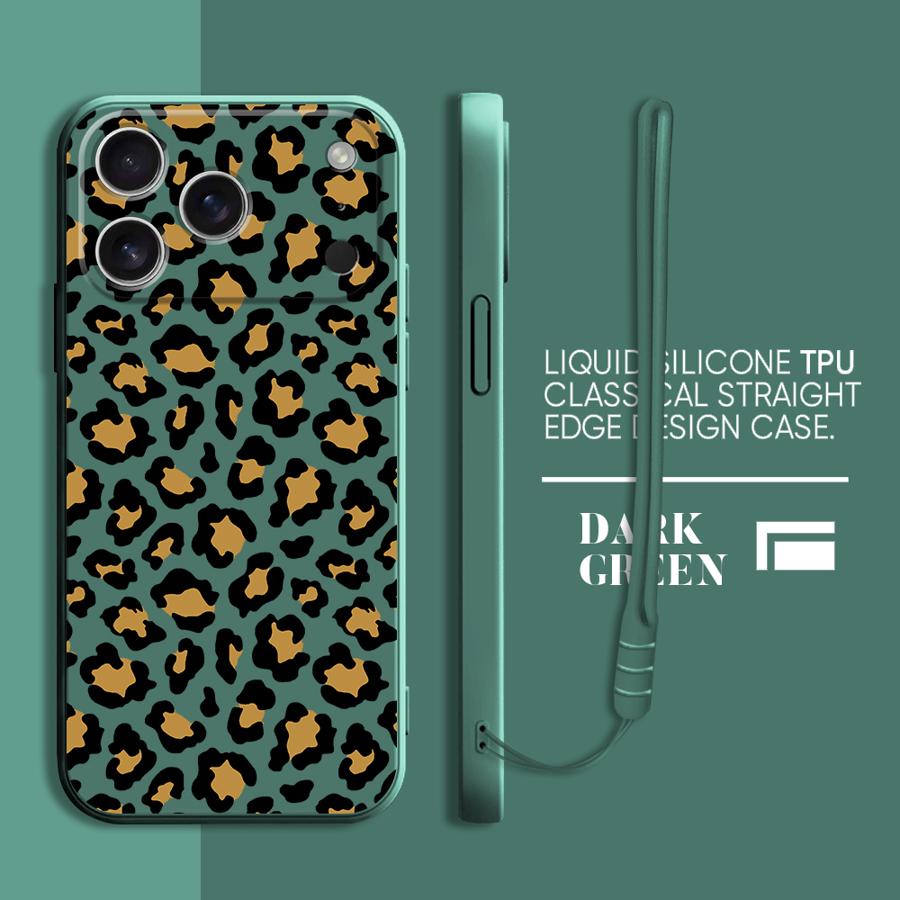 

Чехол для Apple iPhone 17 Pro Max 15 7 8 11 XS XR 13 Mini 16 Air 12 Plus Чехол для телефона Модный Коричневый Леопардовый iPhone 14 Pro Max