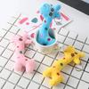 Girafa de Pelúcia Kawaii Brinquedos de Pelúcia Boneca Animal Cartoon Chaveiro Macio Fofo Pingente de Chaveiro de Pelúcia para Crianças Bebês Crianças Presente Engraçado