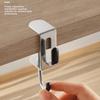 2pcs Portable Adjustable Desk Edge Hook Detachable Punch-free Double Hook Headphone Hanging Hook Office Desktop Edge