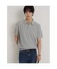Binpolmen Cotton Silk Collared Neck Knit Gray